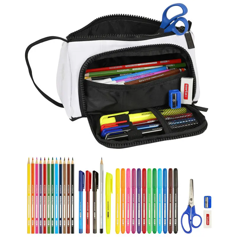 Real Madrid filled pencil case with drop-down pocket product photo