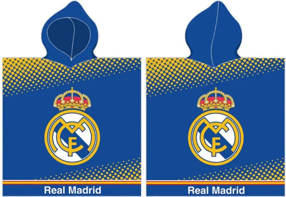 Real Madrid Hooded Towel Poncho 55*110cm product photo