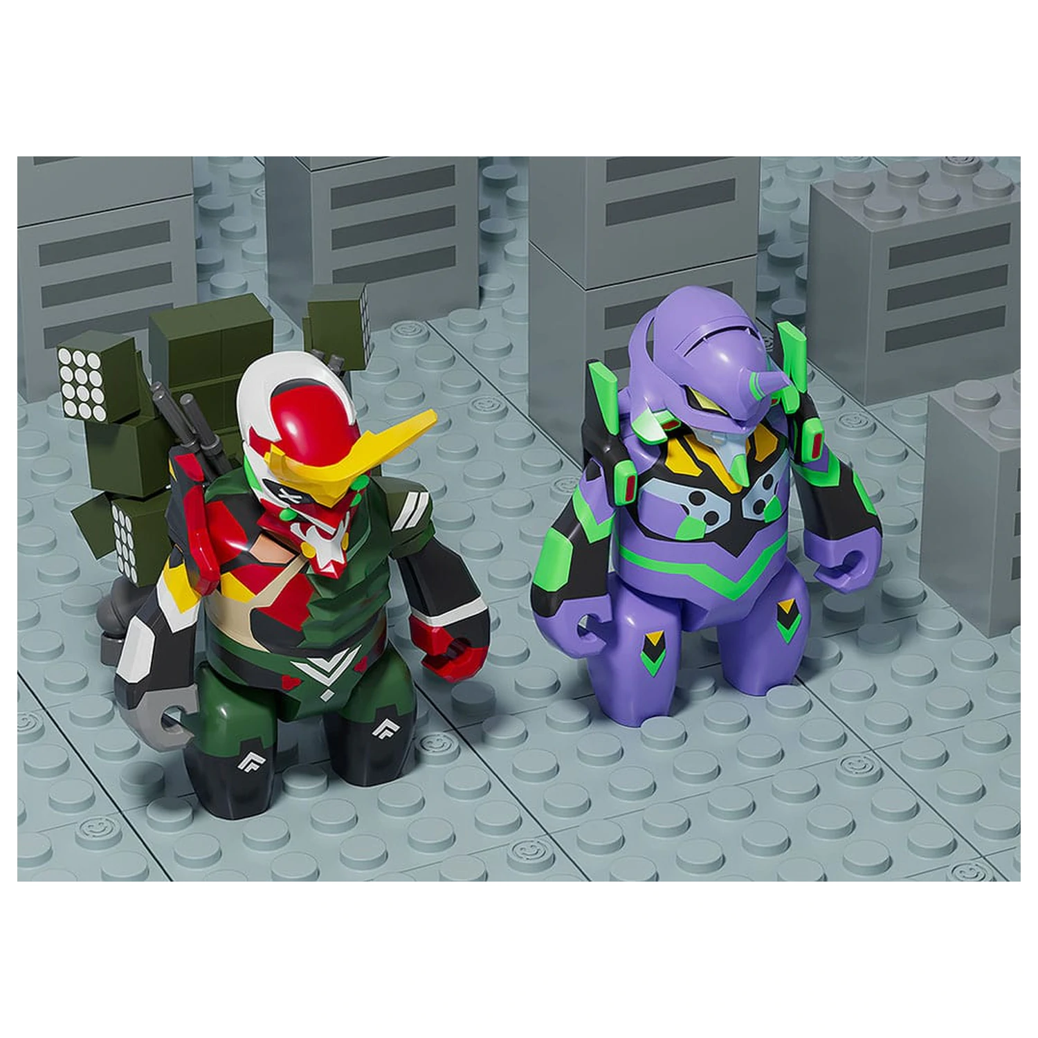 Rebuild of Evangelion Brickroid Action Figure Evangelion Production Model-New 02 a 5 cm    product photo