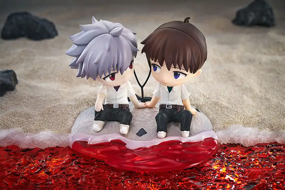 Rebuild of Evangelion Chibi Figure Shinji Ikari & Kaworu Nagisa 8 cm       product photo