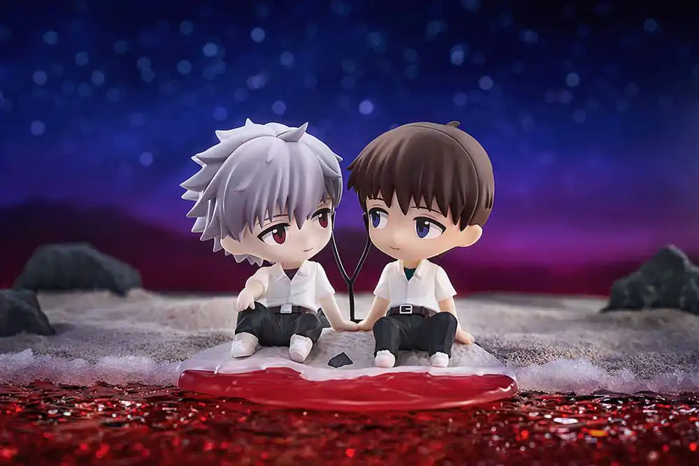 Rebuild of Evangelion Chibi Figure Shinji Ikari & Kaworu Nagisa 8 cm       product photo