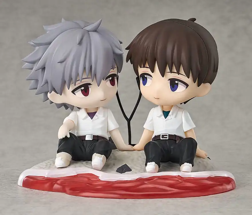 Rebuild of Evangelion Chibi Figure Shinji Ikari & Kaworu Nagisa 8 cm       product photo