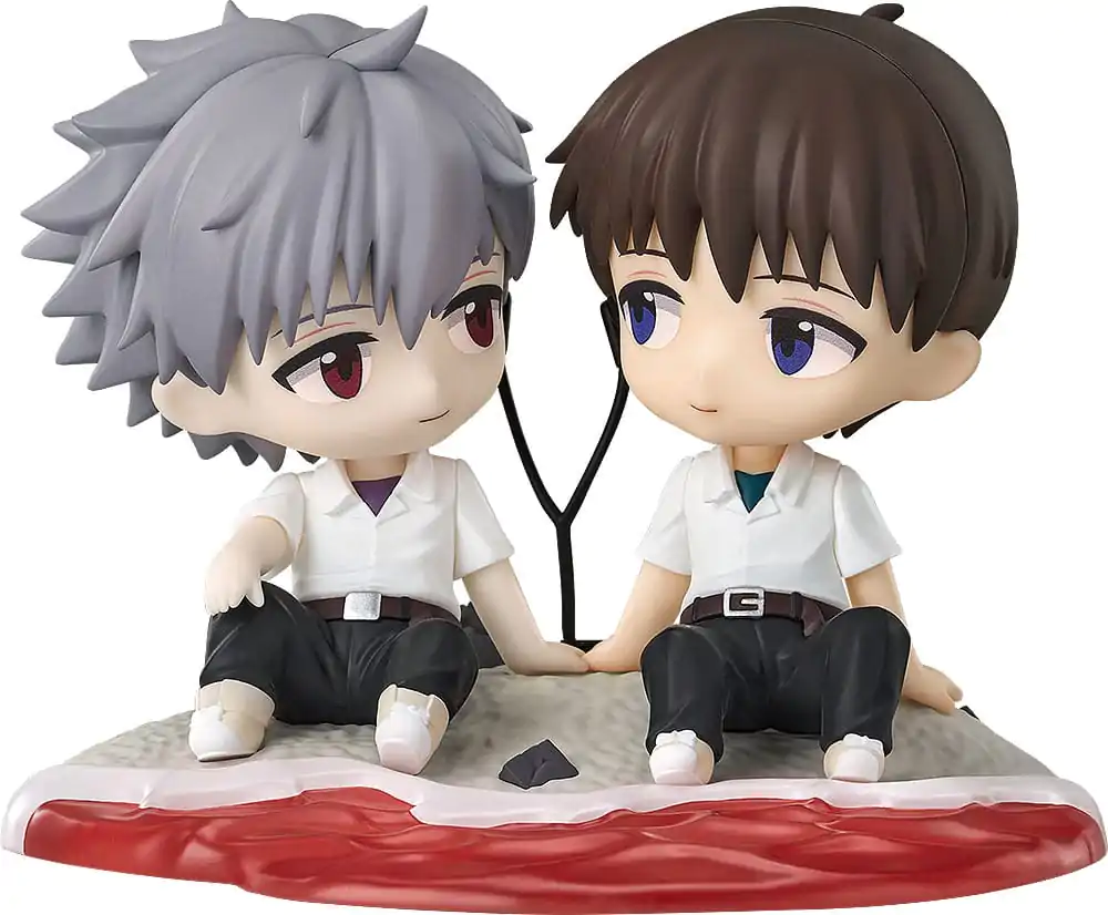 Rebuild of Evangelion Chibi Figure Shinji Ikari & Kaworu Nagisa 8 cm       product photo
