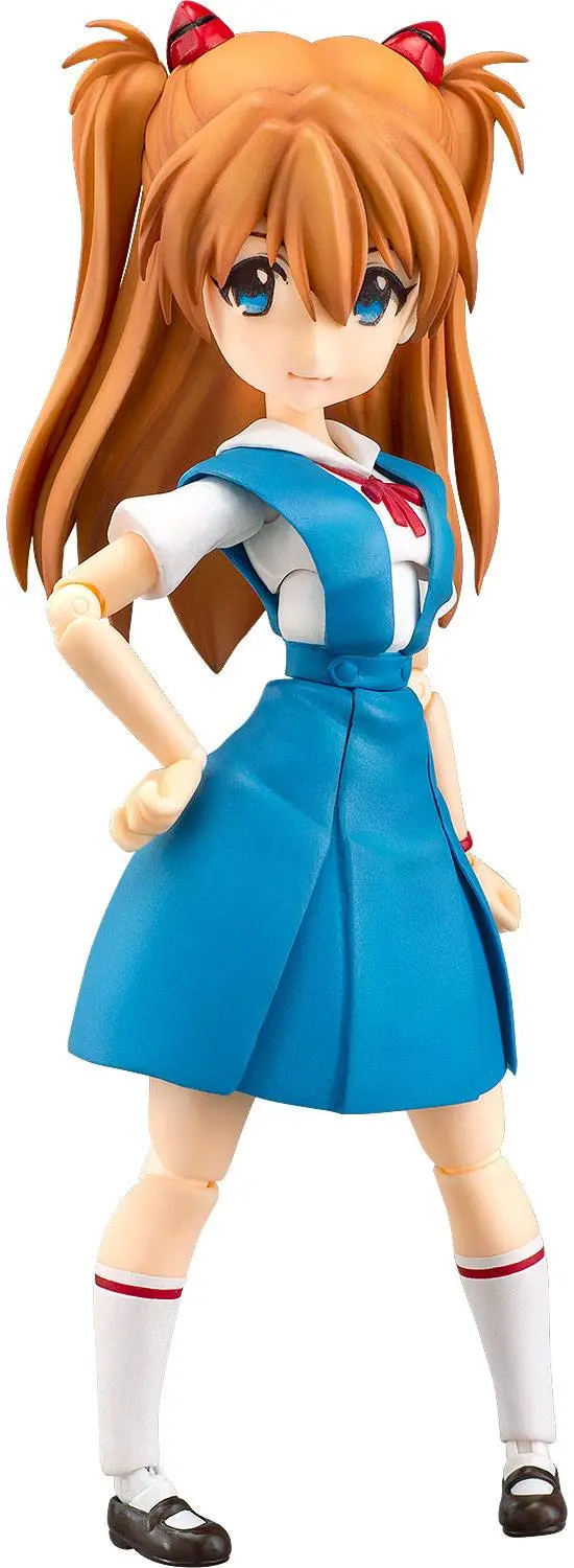 Rebuild of Evangelion Parfom R! Action Figure Asuka Shikinami Langley School Uniform Ver. 14 cm product photo