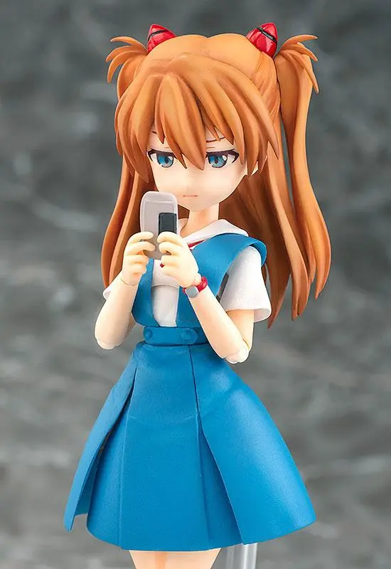 Rebuild of Evangelion Parfom R! Action Figure Asuka Shikinami Langley School Uniform Ver. 14 cm product photo