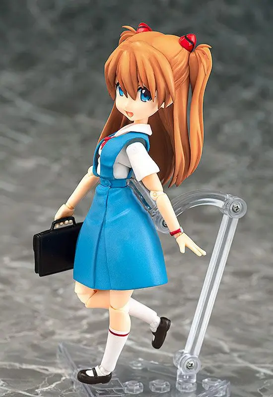 Rebuild of Evangelion Parfom R! Action Figure Asuka Shikinami Langley School Uniform Ver. 14 cm product photo