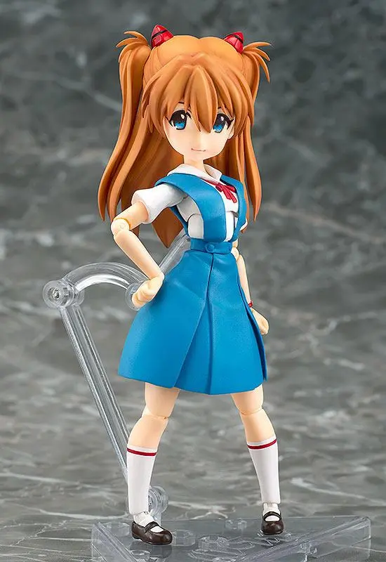 Rebuild of Evangelion Parfom R! Action Figure Asuka Shikinami Langley School Uniform Ver. 14 cm product photo