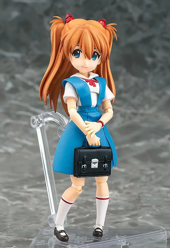 Rebuild of Evangelion Parfom R! Action Figure Asuka Shikinami Langley School Uniform Ver. 14 cm product photo