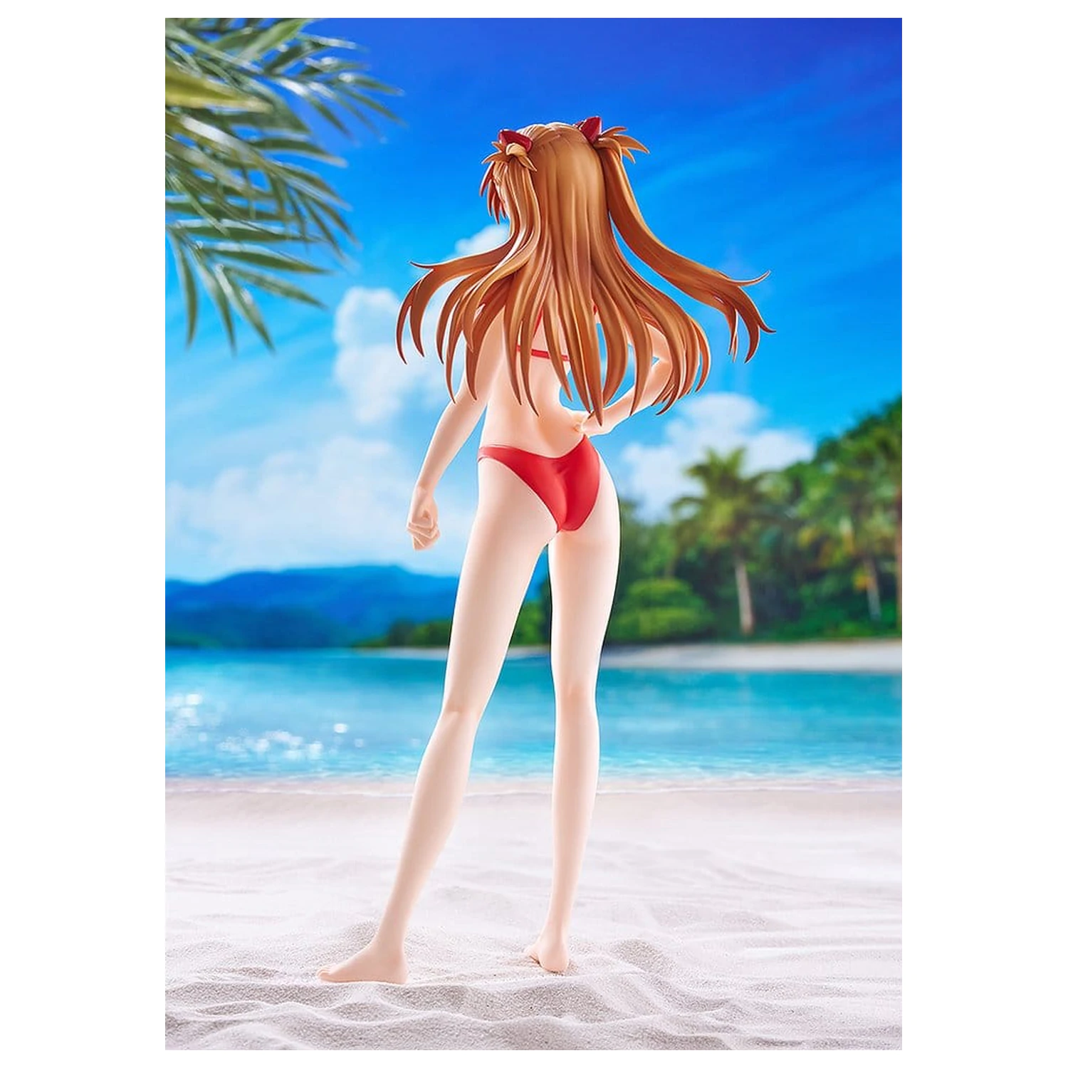 Rebuild of Evangelion Pop Up Parade figure Beach Queens Asuka Shikinami Langley (Bikini Style) L Size 23 cm product photo