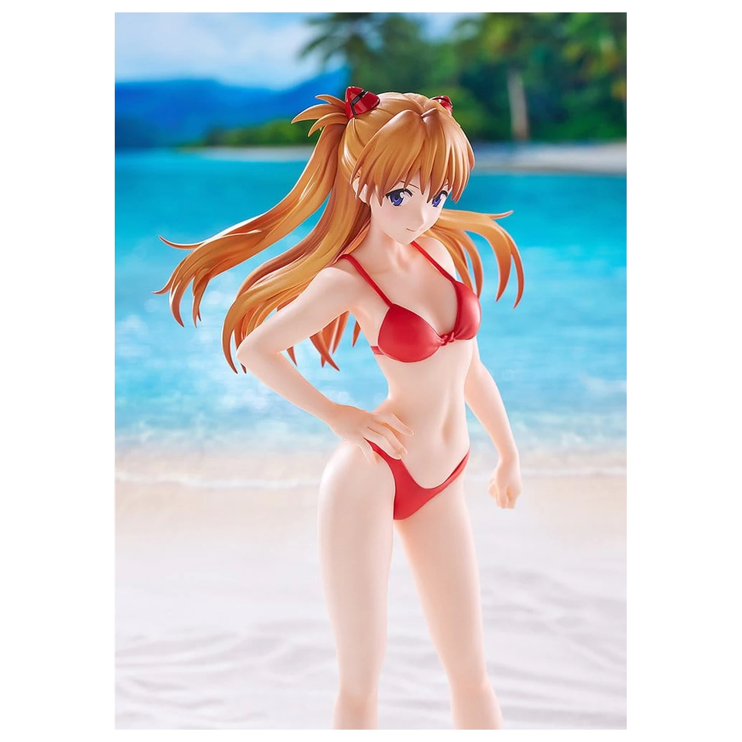 Rebuild of Evangelion Pop Up Parade figure Beach Queens Asuka Shikinami Langley (Bikini Style) L Size 23 cm product photo