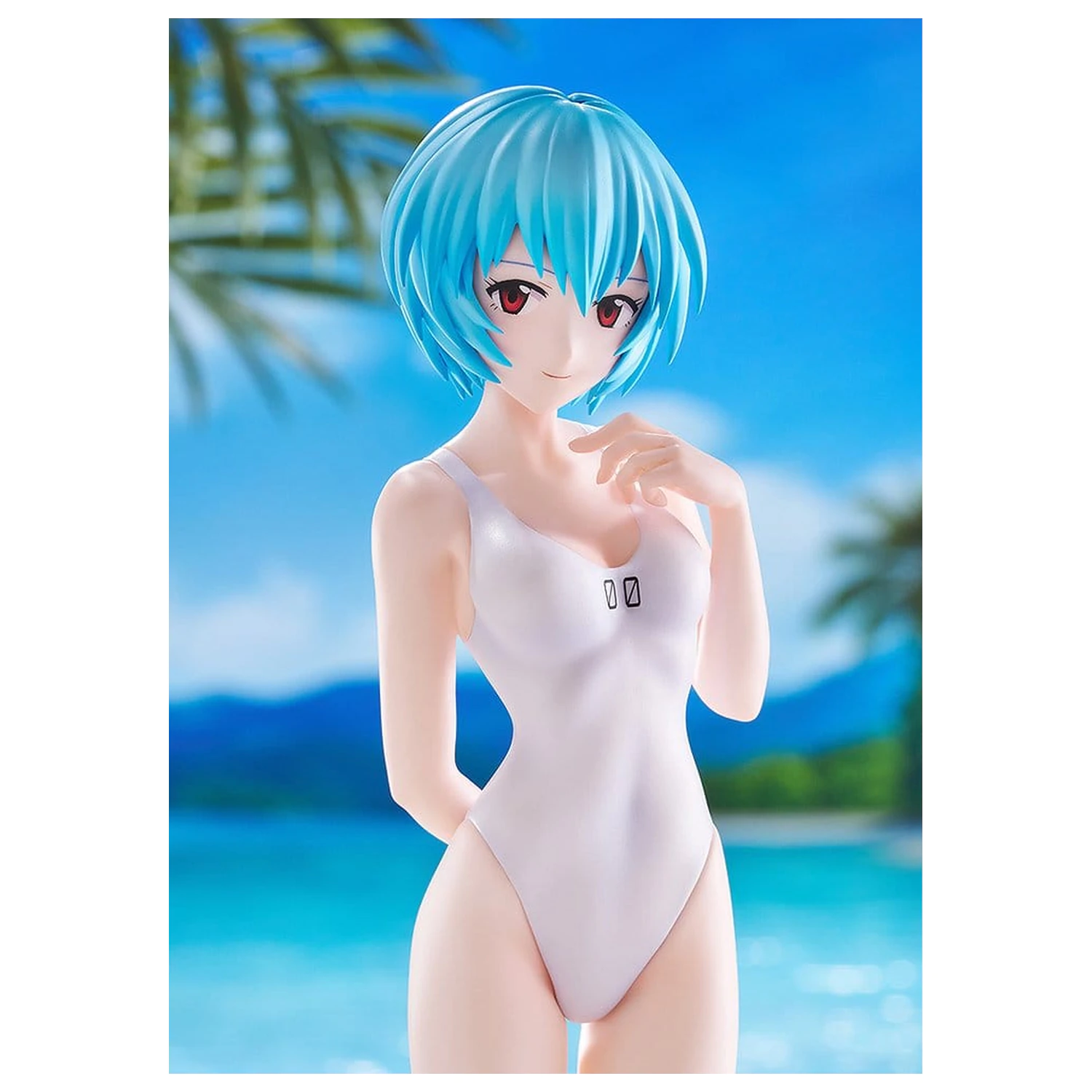 Rebuild of Evangelion Pop Up Parade figure Beach Queens Rei Ayanami (One-Piece Style) L Size 22 cm product photo