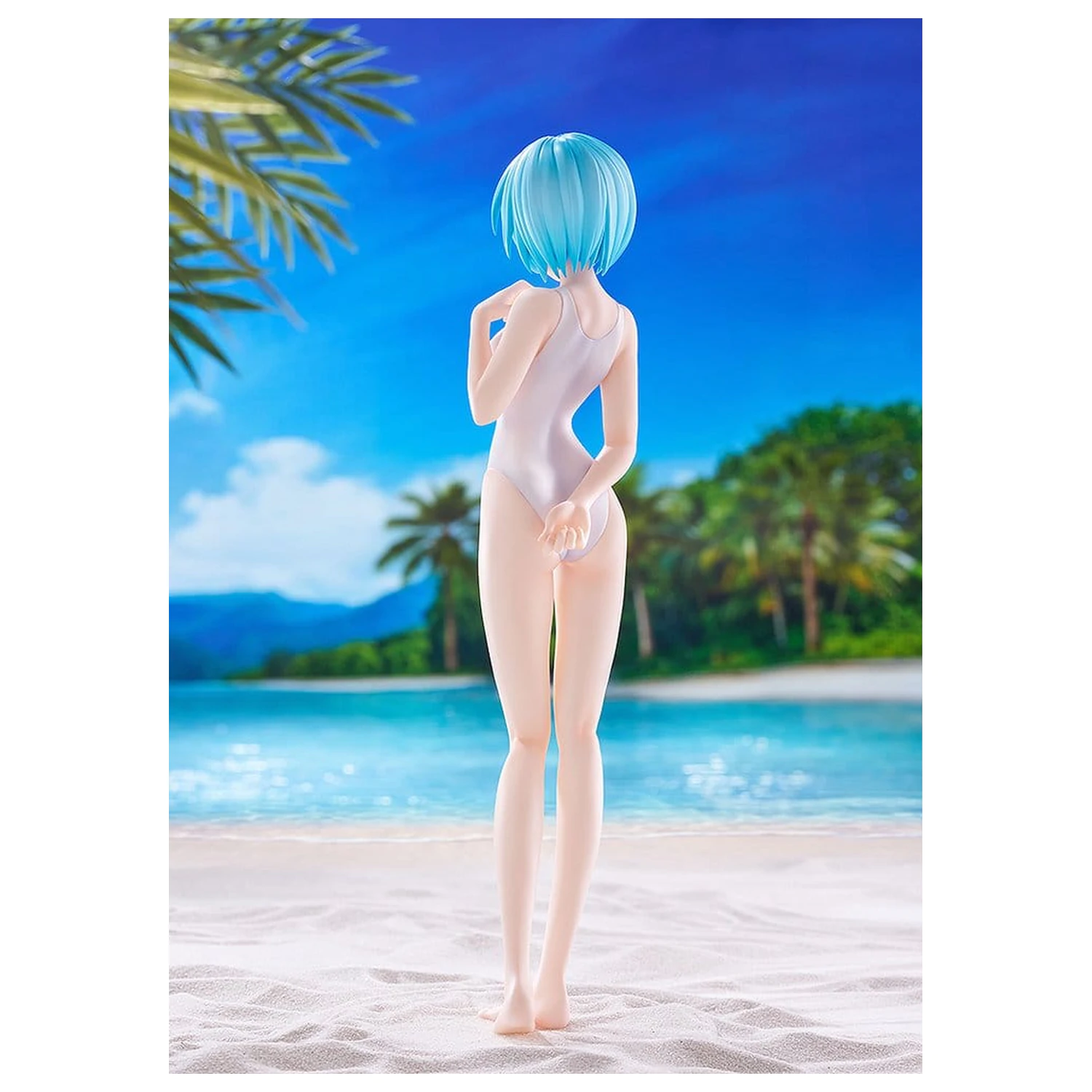 Rebuild of Evangelion Pop Up Parade figure Beach Queens Rei Ayanami (One-Piece Style) L Size 22 cm product photo