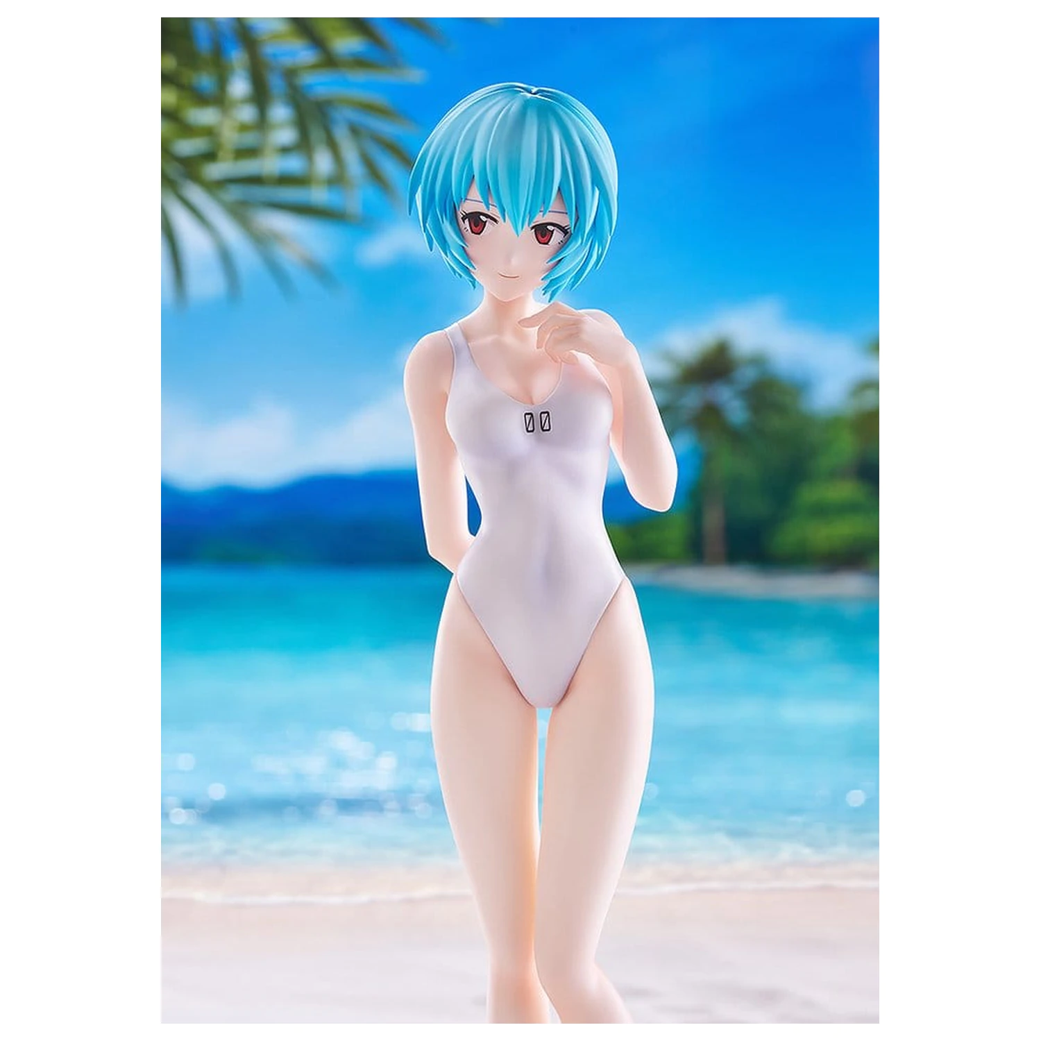 Rebuild of Evangelion Pop Up Parade figure Beach Queens Rei Ayanami (One-Piece Style) L Size 22 cm product photo