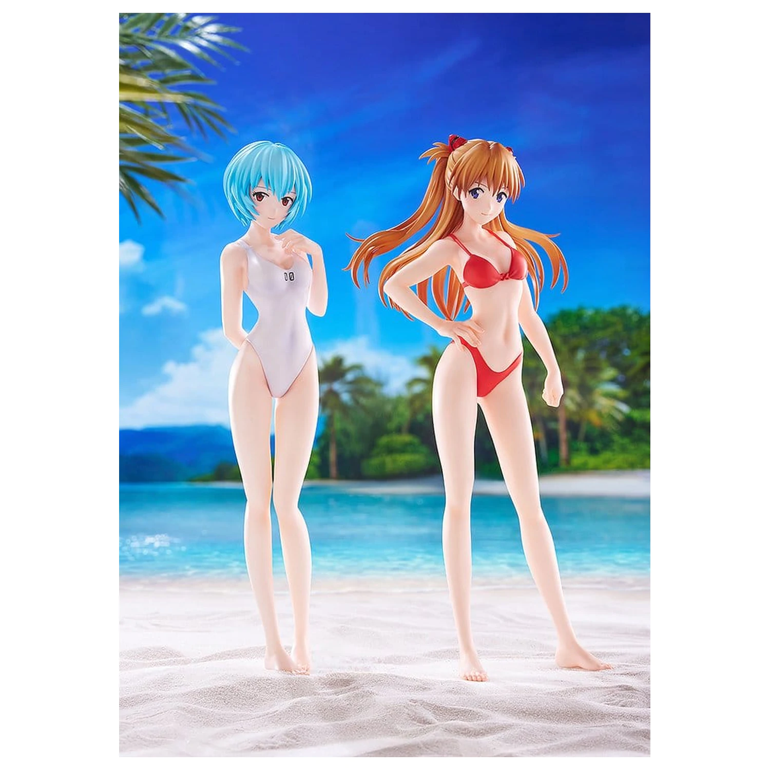 Rebuild of Evangelion Pop Up Parade figure Beach Queens Rei Ayanami (One-Piece Style) L Size 22 cm product photo