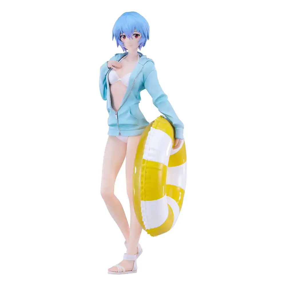 Rebuild of Evangelion Pop Up Parade L PVC Statue Beach Queens: Rei Ayanami 22 cm product photo