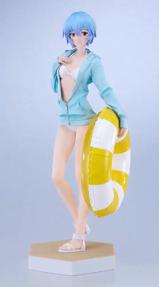 Rebuild of Evangelion Pop Up Parade L PVC Statue Beach Queens: Rei Ayanami 22 cm product photo