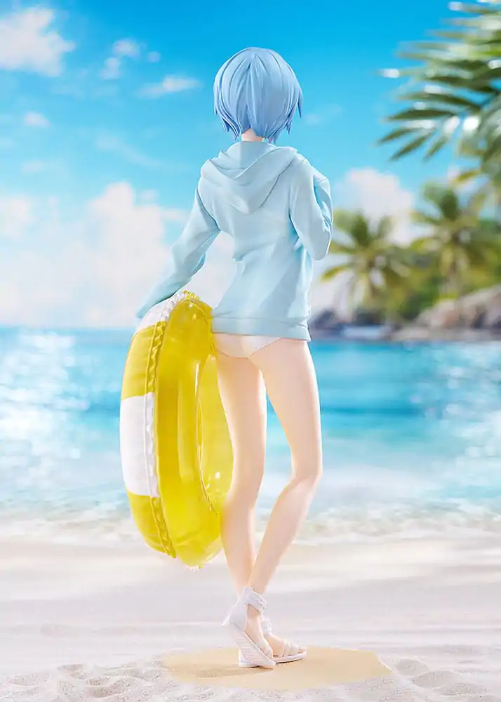 Rebuild of Evangelion Pop Up Parade L PVC Statue Beach Queens: Rei Ayanami 22 cm product photo