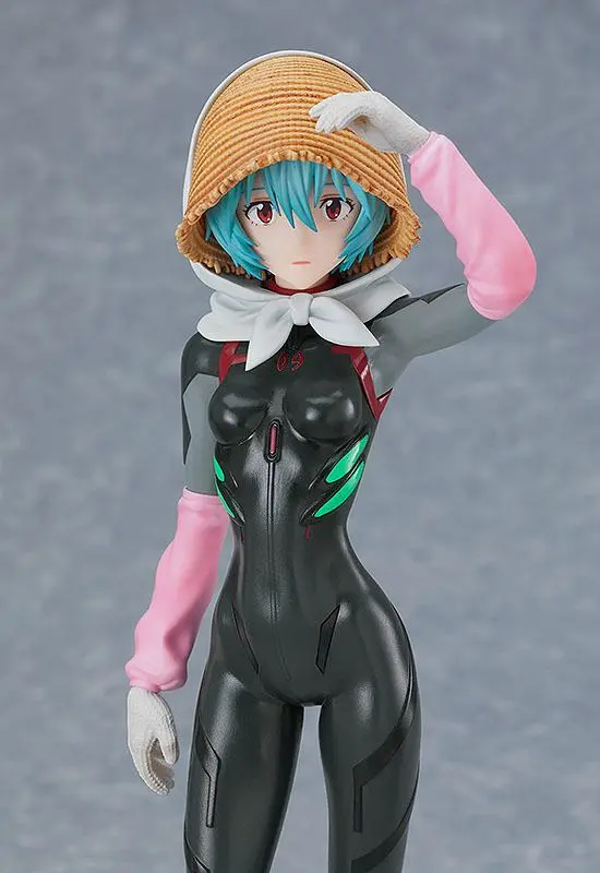 Rebuild of Evangelion Pop Up Parade PVC Statue Rei Ayanami Tentative Name Farming Ver. 17 cm product photo