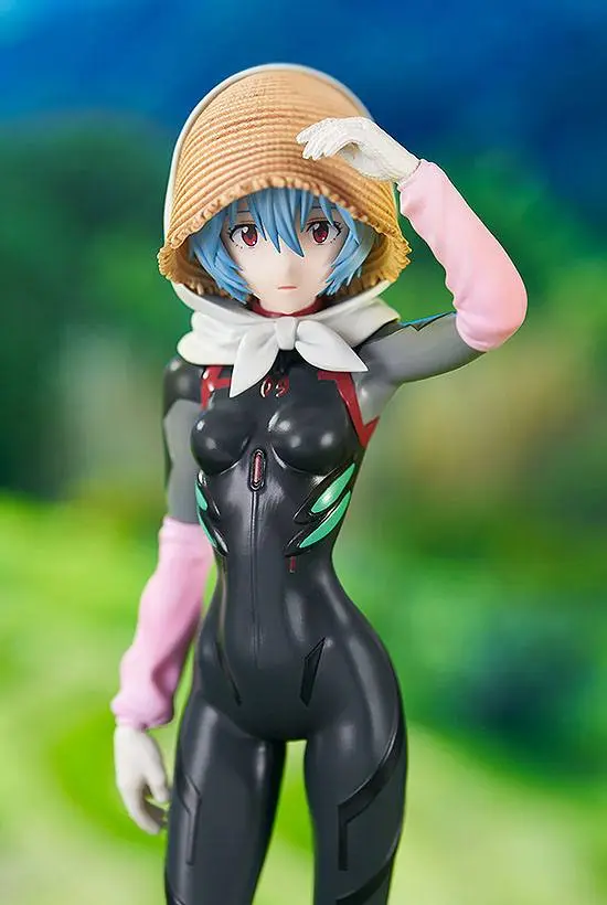Rebuild of Evangelion Pop Up Parade PVC Statue Rei Ayanami Tentative Name Farming Ver. 17 cm product photo