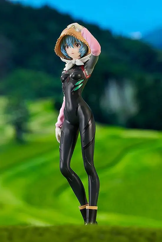 Rebuild of Evangelion Pop Up Parade PVC Statue Rei Ayanami Tentative Name Farming Ver. 17 cm product photo