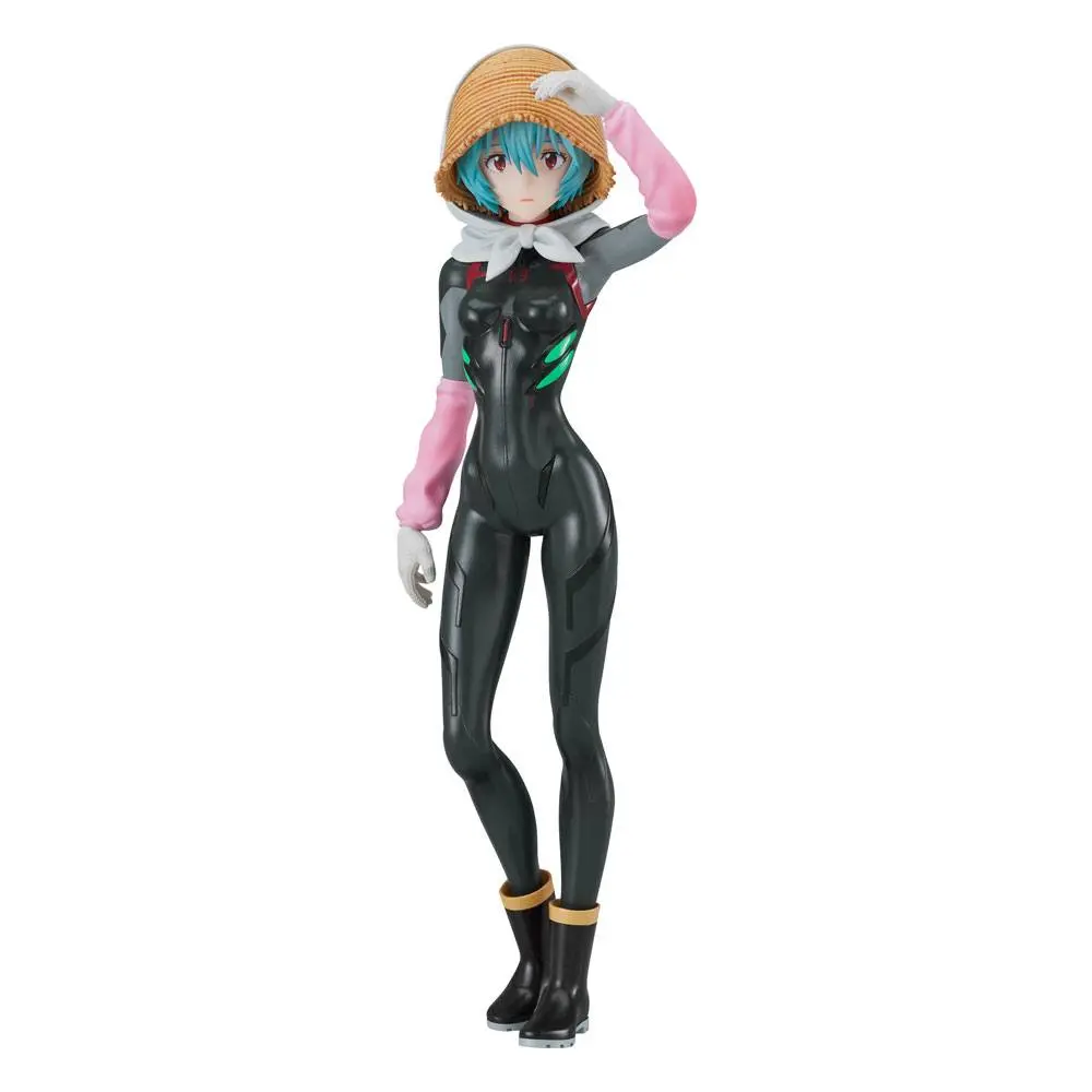 Rebuild of Evangelion Pop Up Parade PVC Statue Rei Ayanami Tentative Name Farming Ver. 17 cm product photo