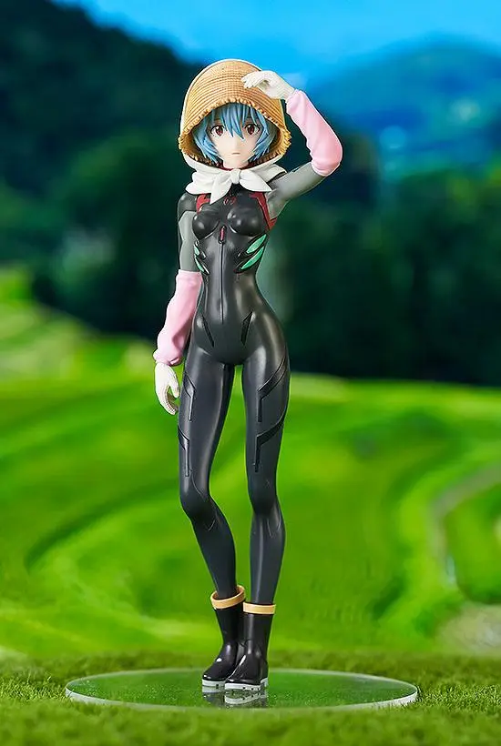 Rebuild of Evangelion Pop Up Parade PVC Statue Rei Ayanami Tentative Name Farming Ver. 17 cm product photo