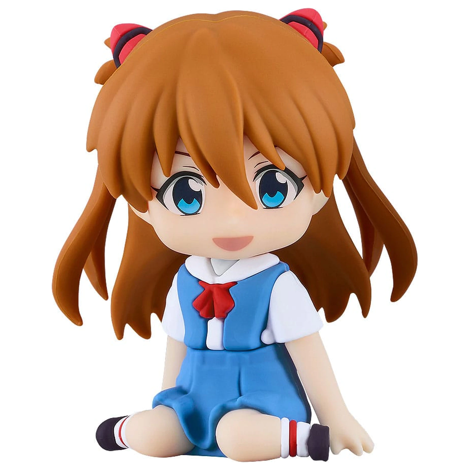 Rebuild of Evangelion Rubber Mascot Nendroid Plus Mini Figure Asuka Shikinami Langley 8 cm   product photo