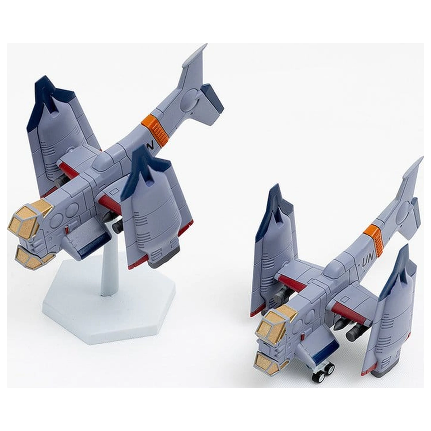 Rebuild of Evangelion SYUTO Tiny Scale Plastic Model Kit UNAF Close Air Support VTOL Aircraft YAGR-3B 5 cm product photo