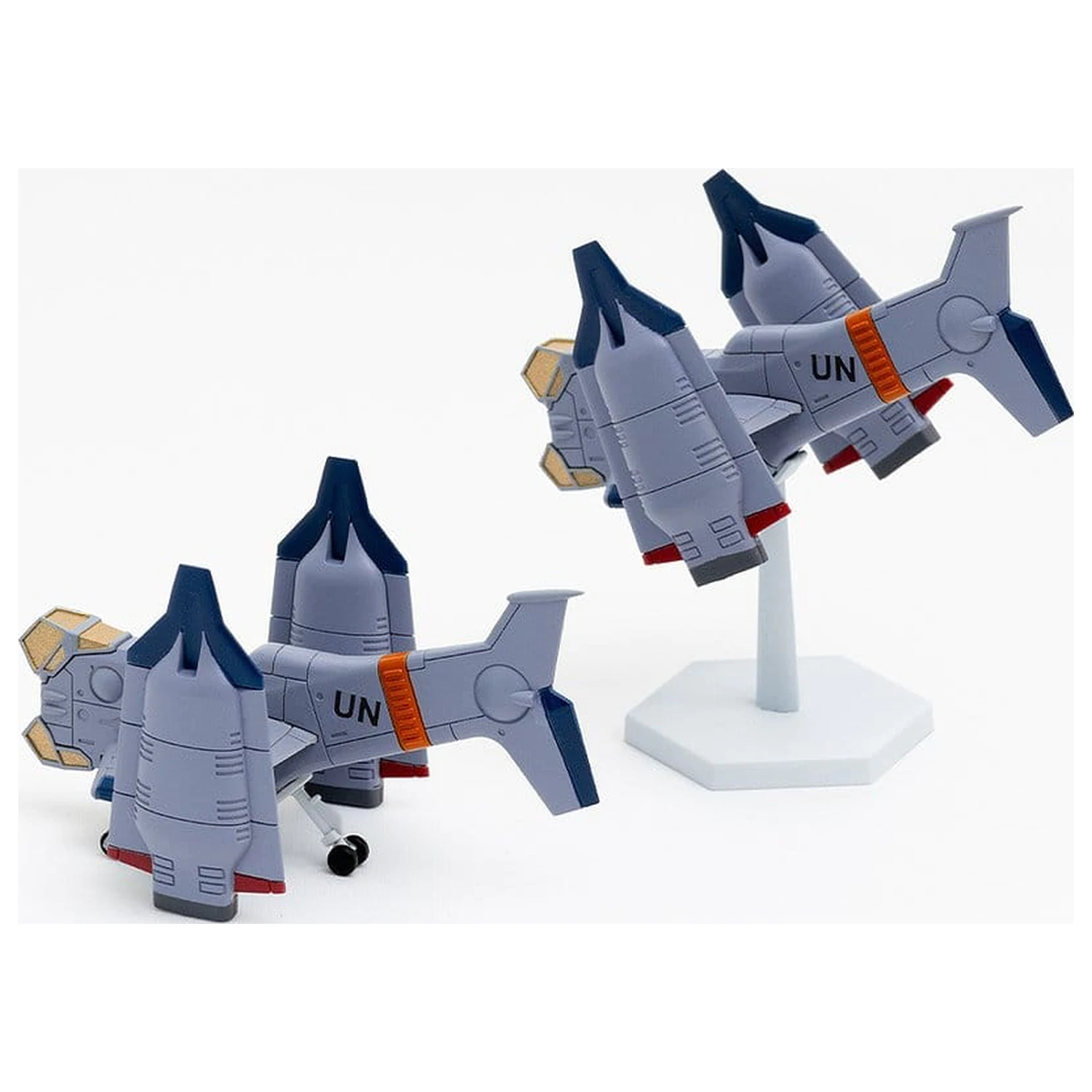 Rebuild of Evangelion SYUTO Tiny Scale Plastic Model Kit UNAF Close Air Support VTOL Aircraft YAGR-3B 5 cm product photo