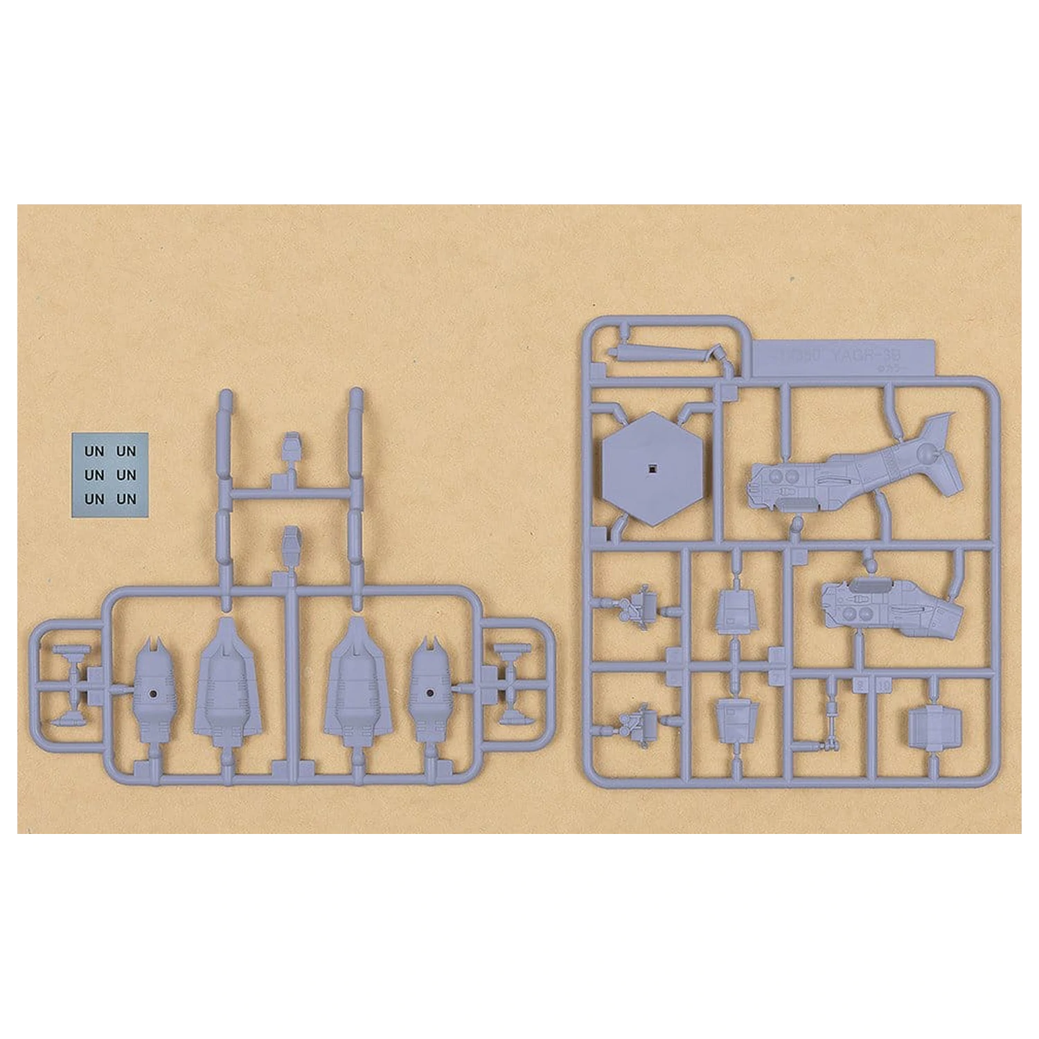 Rebuild of Evangelion SYUTO Tiny Scale Plastic Model Kit UNAF Close Air Support VTOL Aircraft YAGR-3B 5 cm product photo