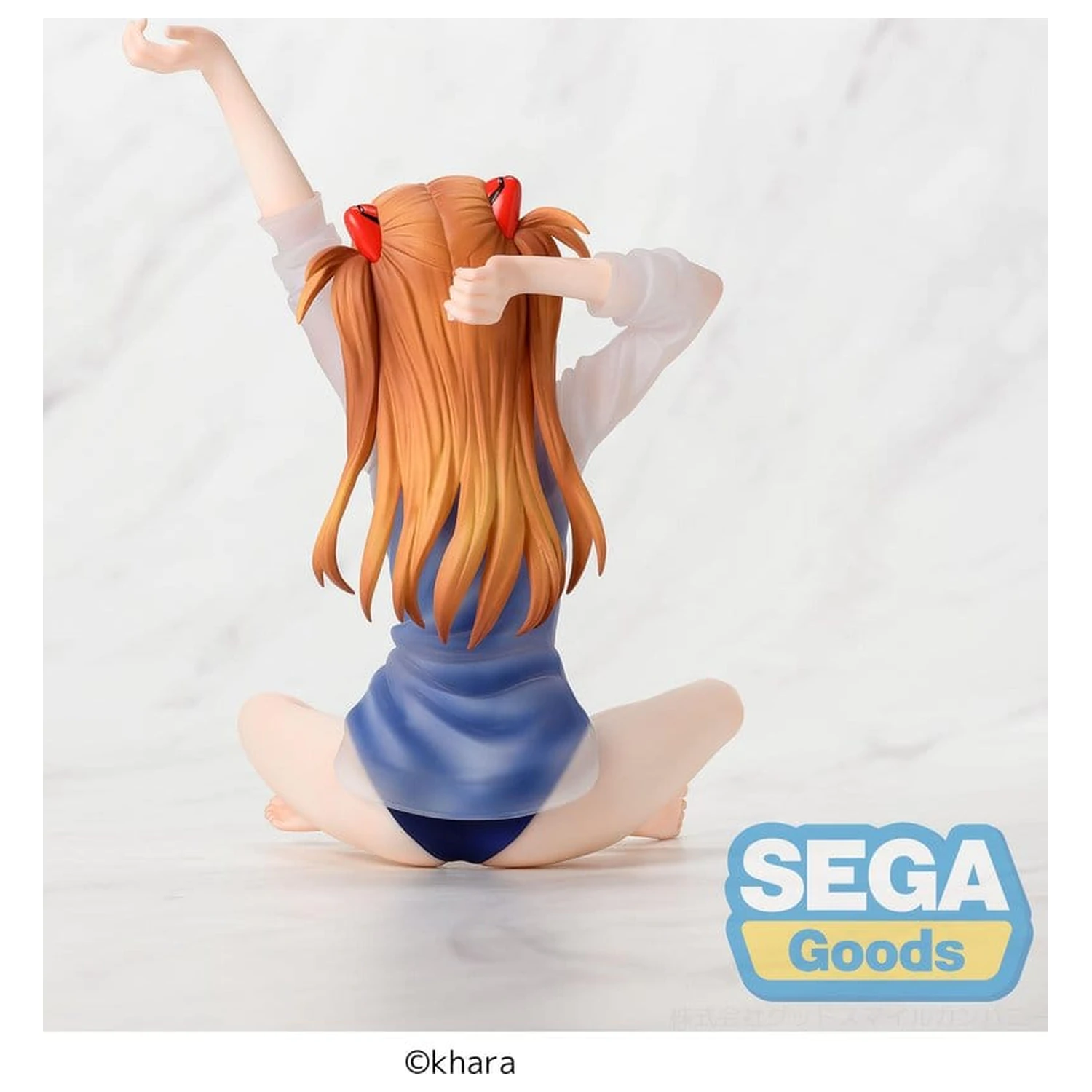 Rebuild of Evangelion Yumemirize PVC Figure Asuka Shikinami Langley School Swimsuit Ver. 16 cm product photo