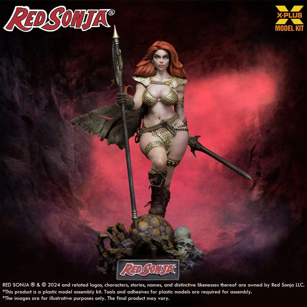 Red Sonja Plastic Model Kit 1/8 Red Sonja 27 cm termékfotó