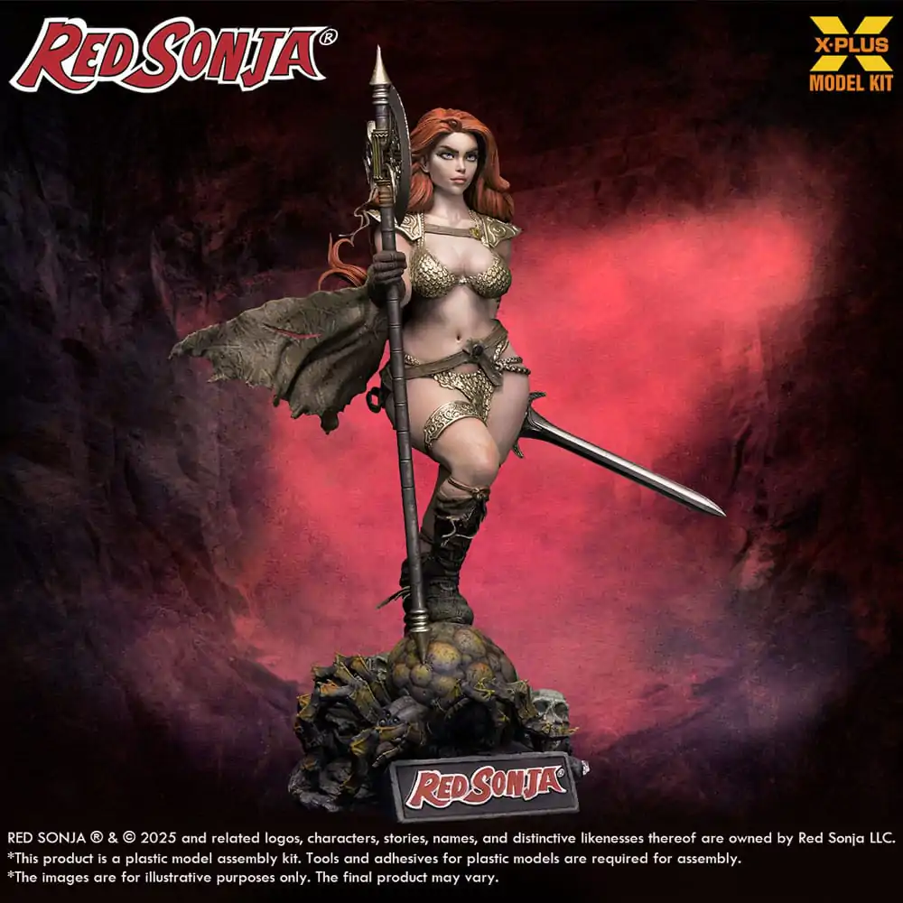 Red Sonja Plastic Model Kit 1/8 Red Sonja reissue 27 cm product photo