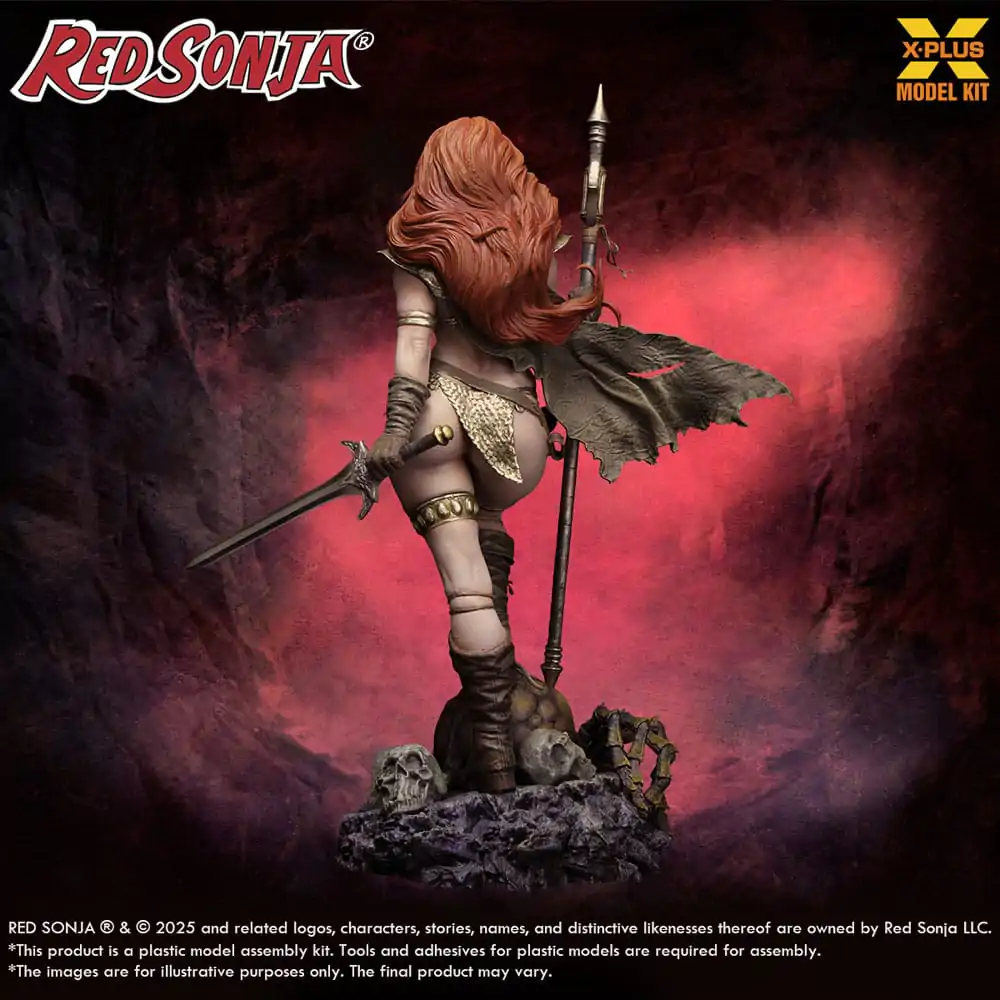 Red Sonja Plastic Model Kit 1/8 Red Sonja reissue 27 cm product photo