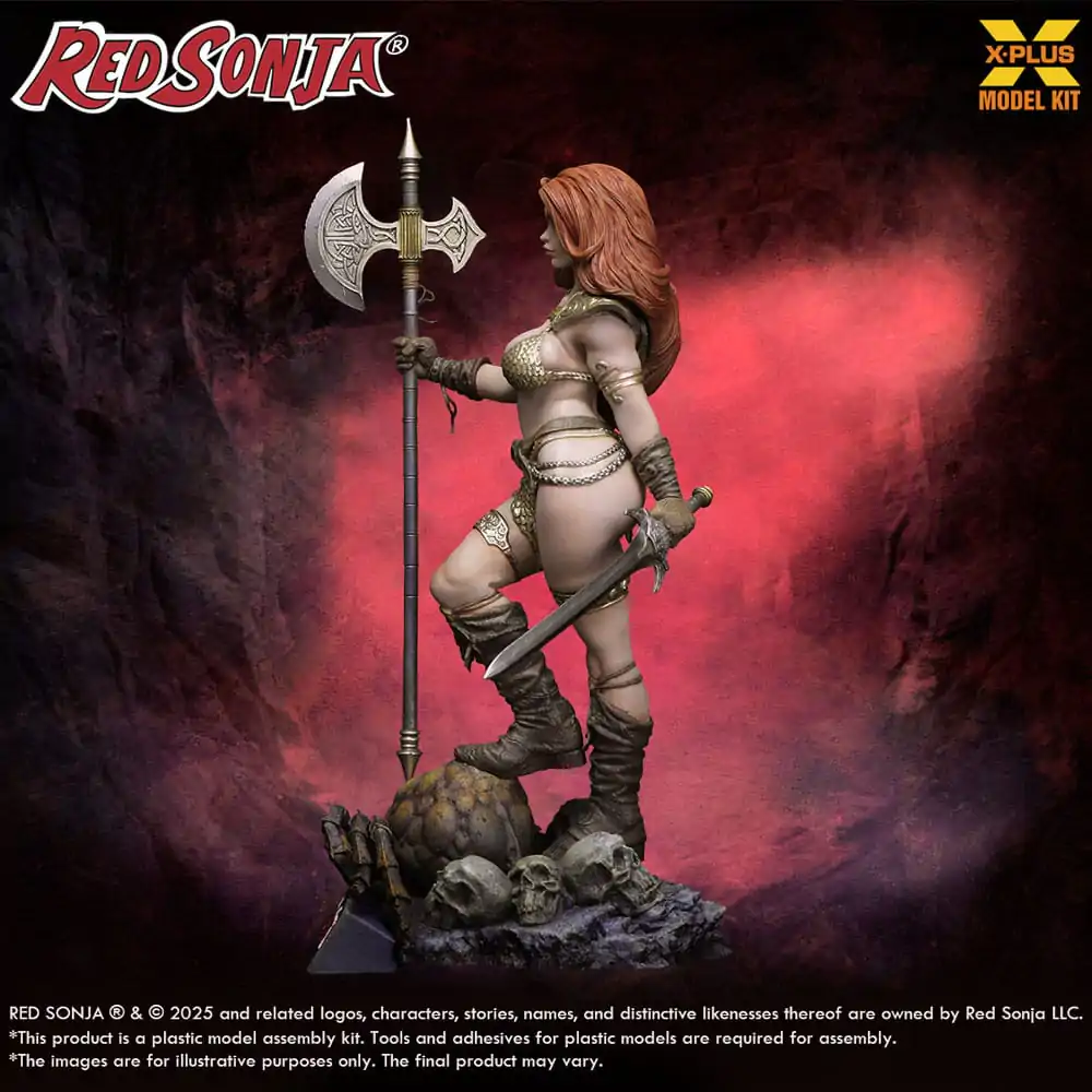 Red Sonja Plastic Model Kit 1/8 Red Sonja reissue 27 cm product photo