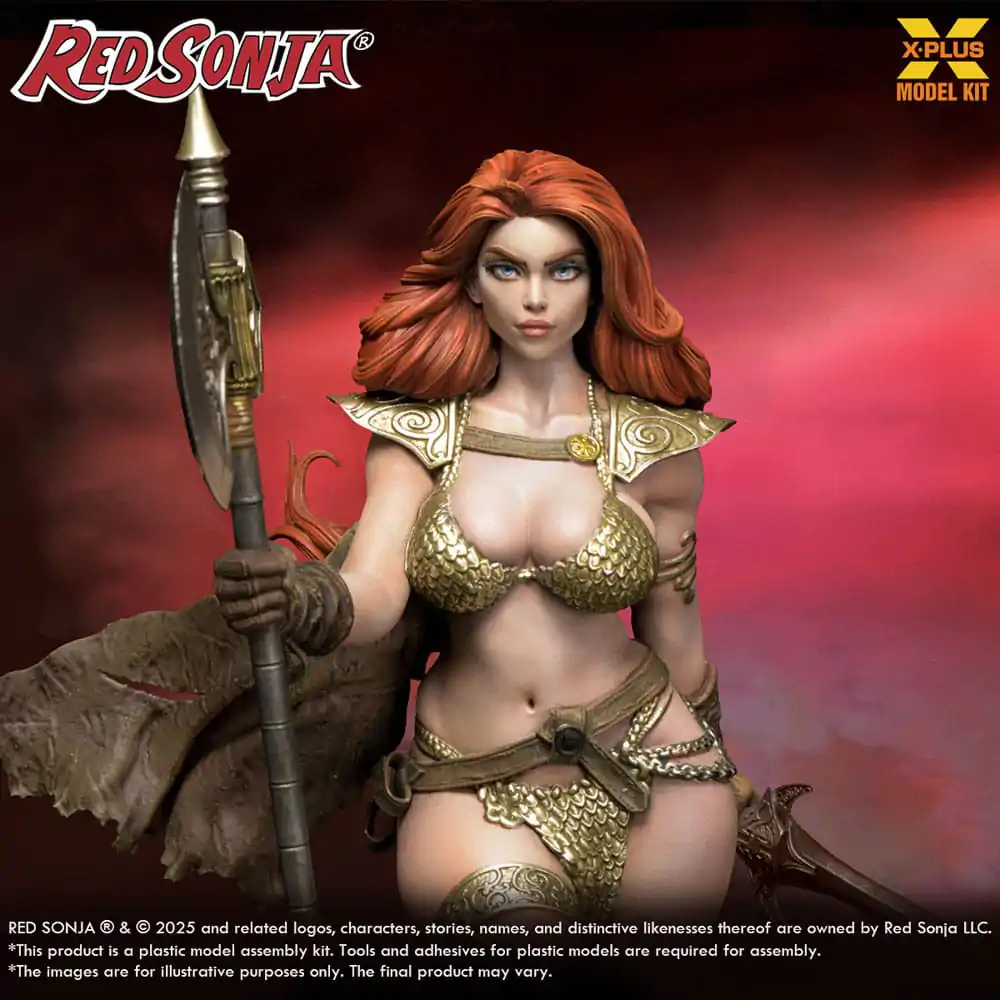 Red Sonja Plastic Model Kit 1/8 Red Sonja reissue 27 cm product photo