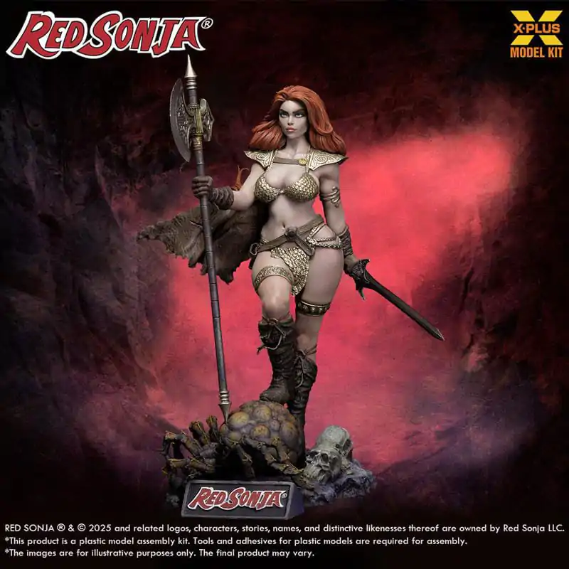 Red Sonja Plastic Model Kit 1/8 Red Sonja reissue 27 cm product photo