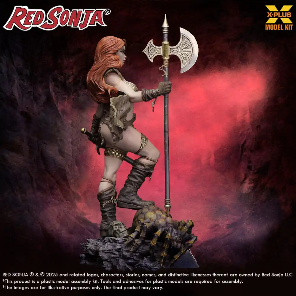 Red Sonja Plastic Model Kit 1/8 Red Sonja reissue 27 cm product photo