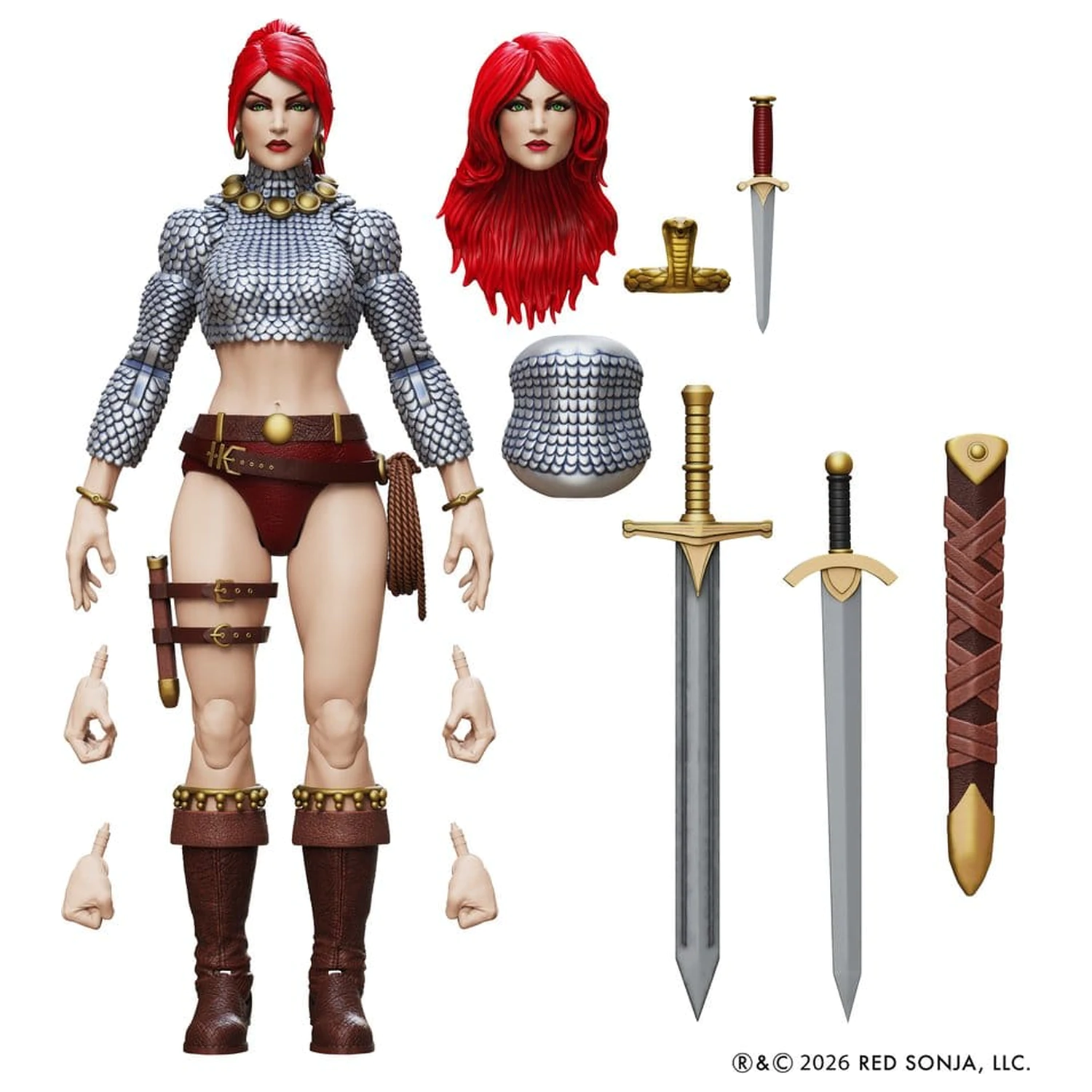 Red Sonja Epic H.A.C.K.S. Action Figure 1/12 Scale Immortal Red Sonja product photo