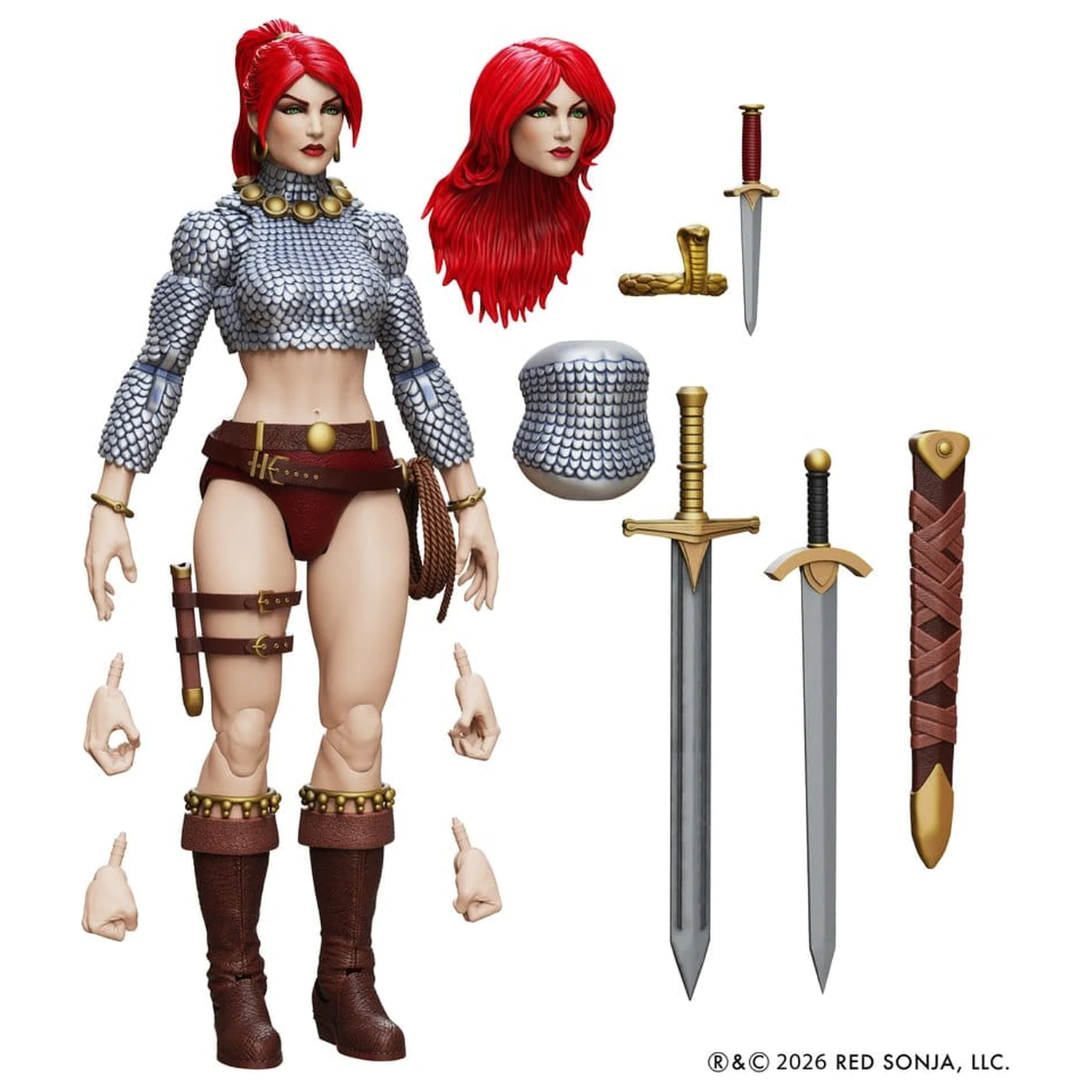 Red Sonja Epic H.A.C.K.S. Action Figure 1/12 Scale Immortal Red Sonja product photo