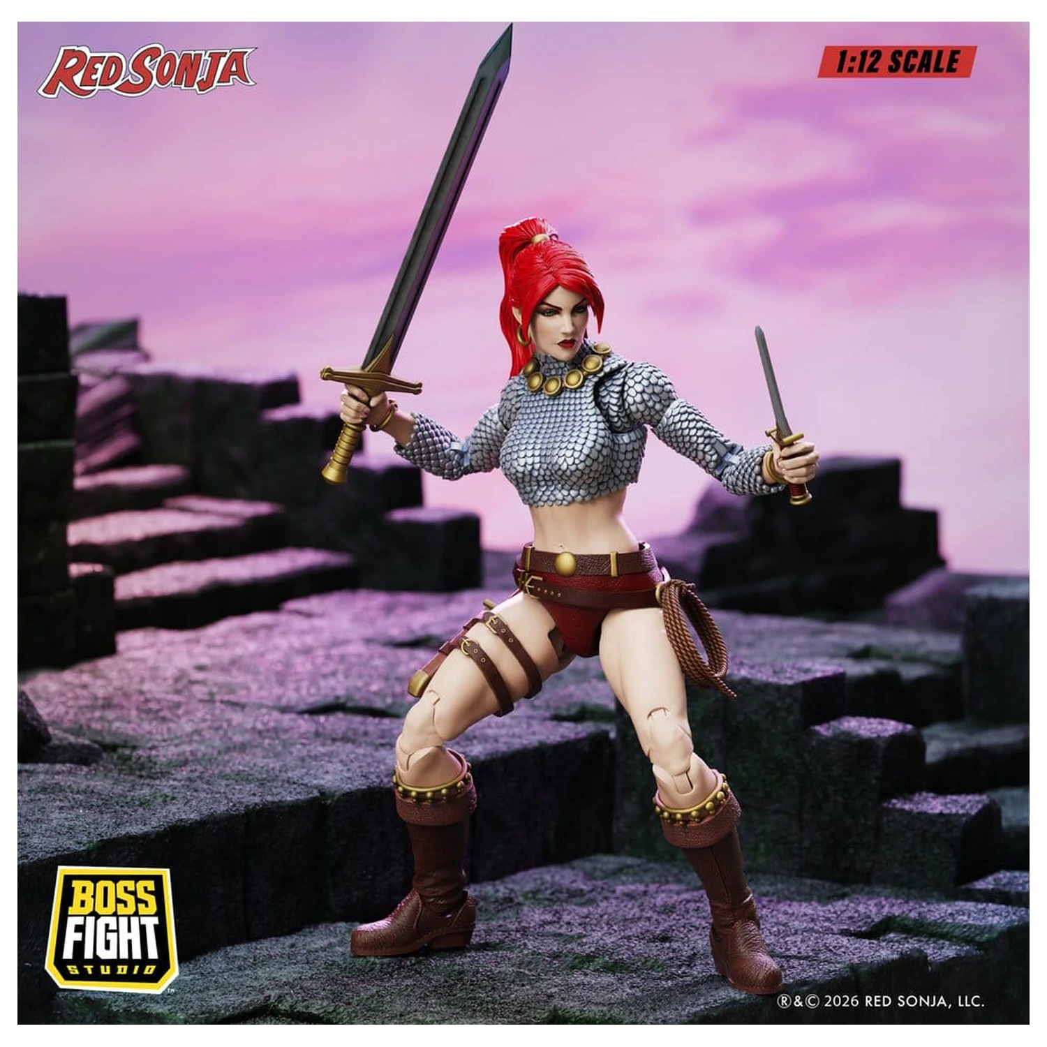 Red Sonja Epic H.A.C.K.S. Action Figure 1/12 Scale Immortal Red Sonja product photo