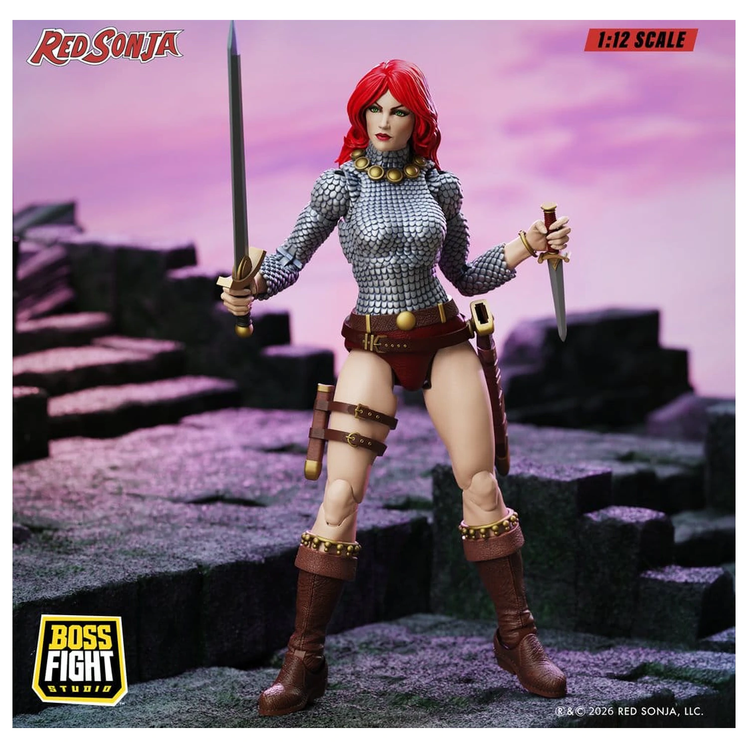Red Sonja Epic H.A.C.K.S. Action Figure 1/12 Scale Immortal Red Sonja product photo