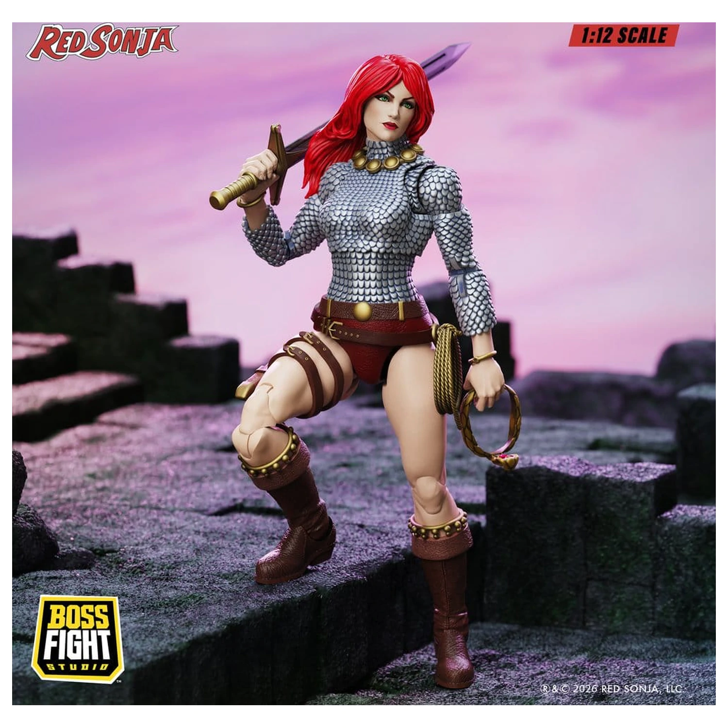 Red Sonja Epic H.A.C.K.S. Action Figure 1/12 Scale Immortal Red Sonja product photo