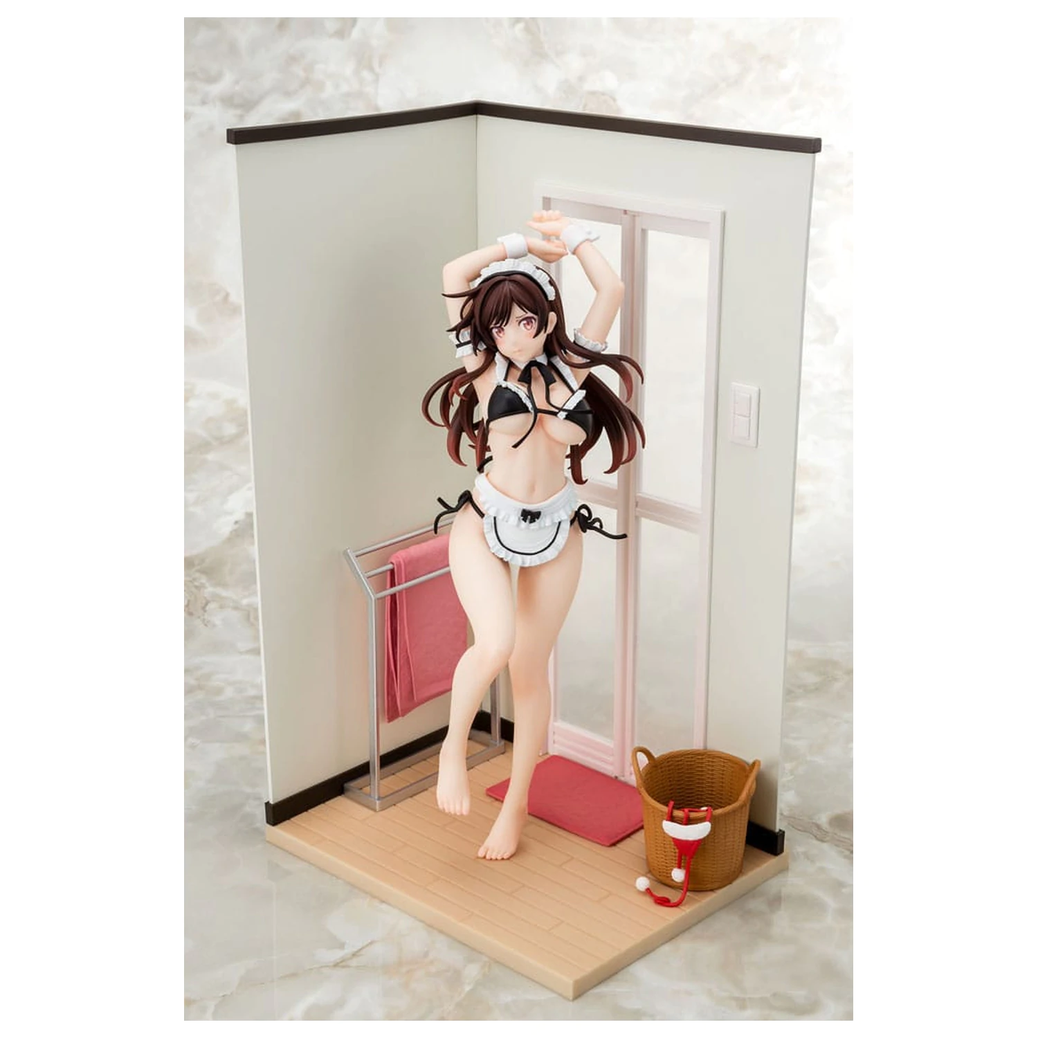Rent-A-Girlfriend PVC Statue 1/6 Chizuru Mizuhara Maid Bikini ni Okigae 30 cm product photo