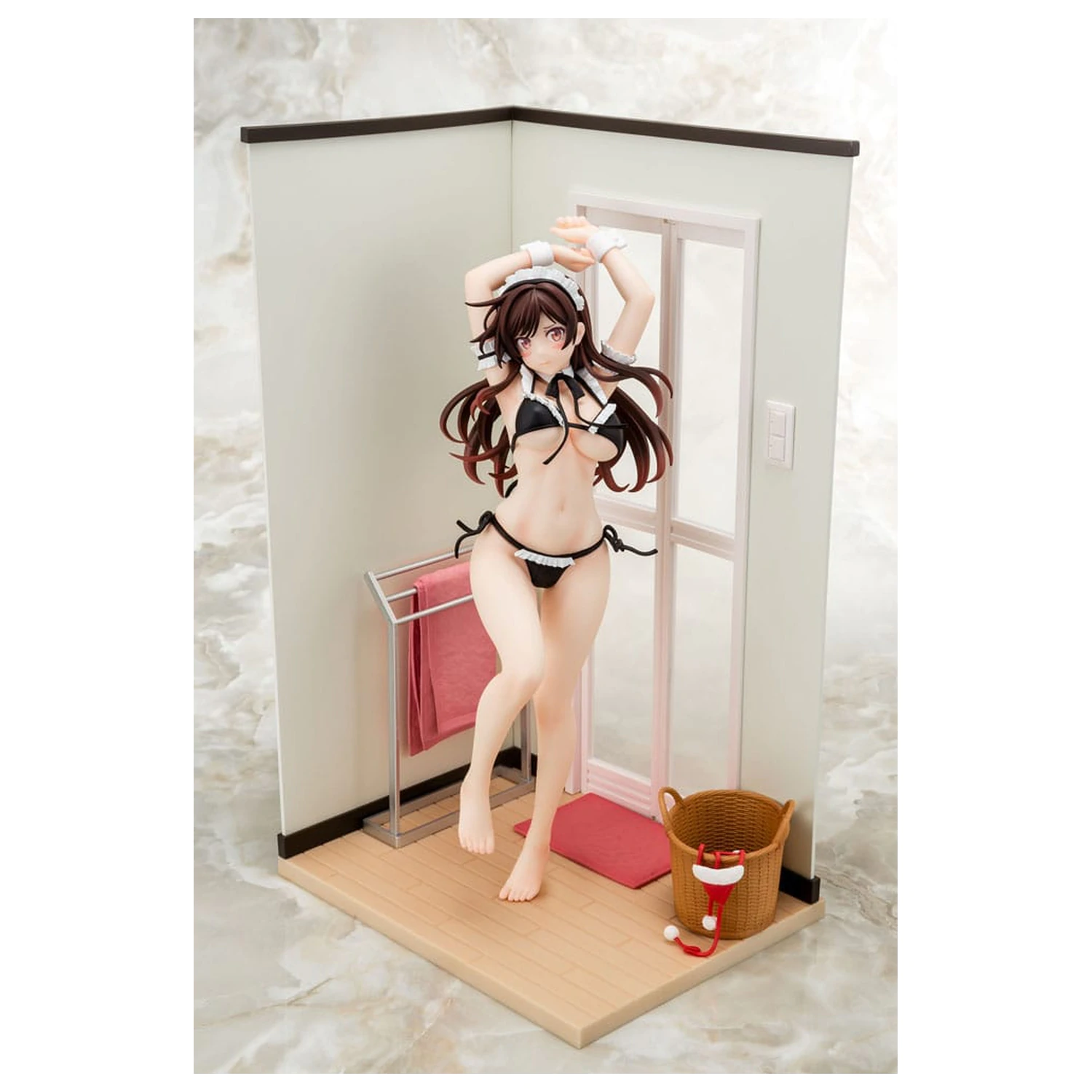 Rent-A-Girlfriend PVC Statue 1/6 Chizuru Mizuhara Maid Bikini ni Okigae 30 cm product photo