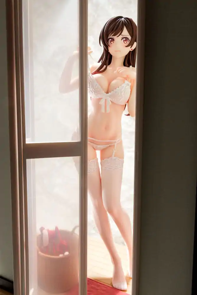 Rent-A-Girlfriend PVC Statue 1/6 Chizuru Mizuhara See-through lingerie figure angel white Ver. 23 cm termékfotó