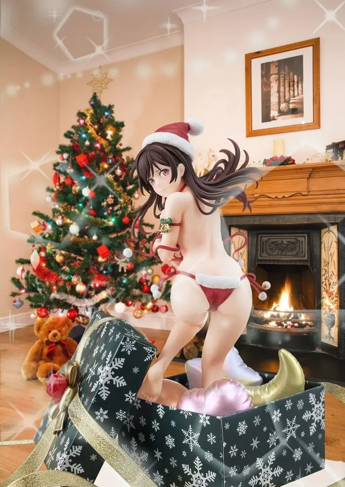 Rent-A-Girlfriend PVC Statue 1/6 Mizuhara Chizuru in a Santa Claus Bikini De Fluffy 24 cm termékfotó