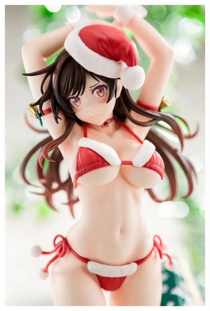 Rent-A-Girlfriend PVC Statue 1/6 Mizuhara Chizuru Santa Bikini de Fuwamoko 2nd Xmas 26 cm termékfotó