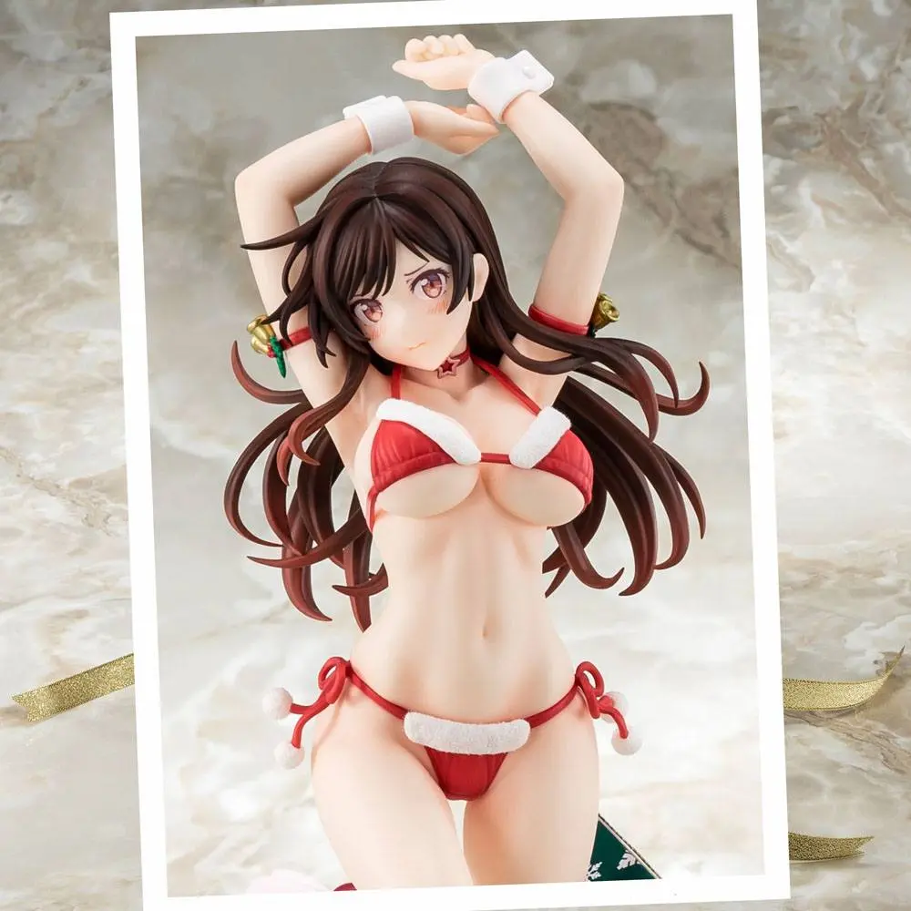 Rent-A-Girlfriend PVC Statue 1/6 Mizuhara Chizuru Santa Bikini de Fuwamoko 2nd Xmas 26 cm termékfotó