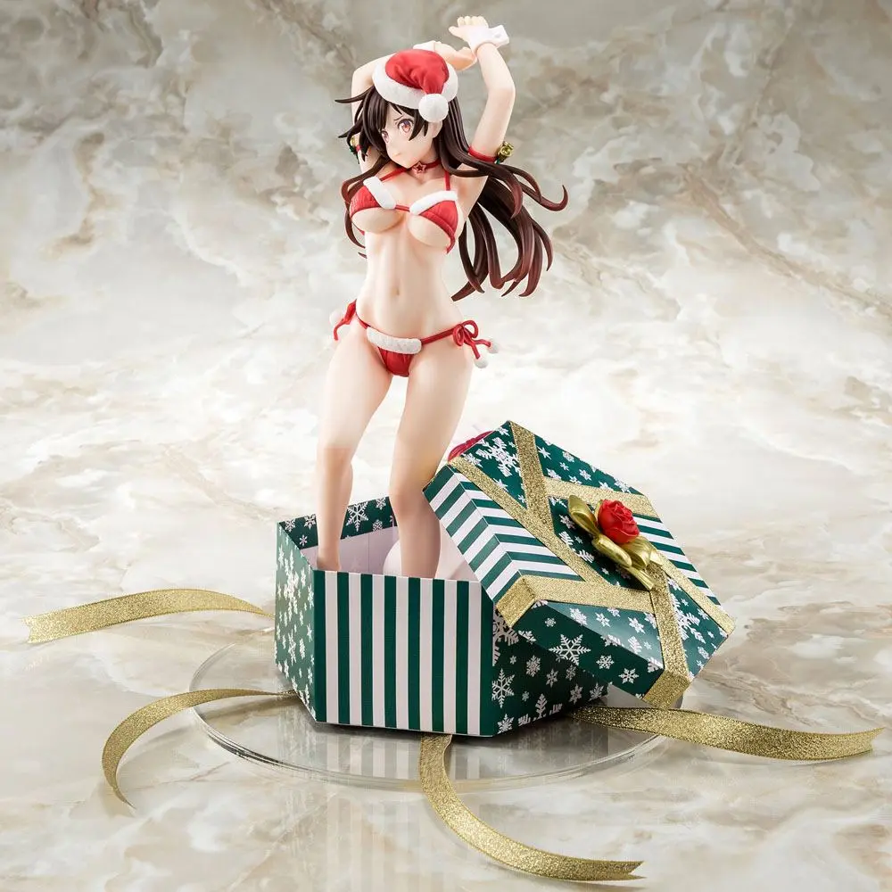 Rent-A-Girlfriend PVC Statue 1/6 Mizuhara Chizuru Santa Bikini de Fuwamoko 2nd Xmas 26 cm termékfotó